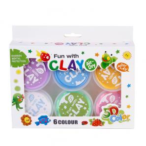 Creative diy toys  6pack magic light clay  set gifts toys 