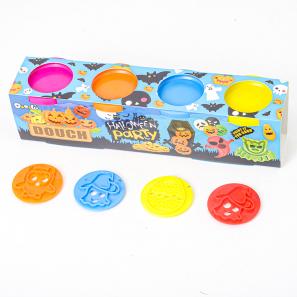 Halloween 8colors  play dough clay with mould creative gifts for kids DIY 