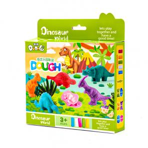  Dinosaurs  play dough with mould clay creative gifts for kids DIY  